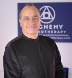 This is a picture of Gareth Strangemore-Jones from Alchemy Hypnotherapy.