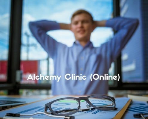 This is a picture of a man who is calm and relaxed after an online session with Alchemy Hypnotherapy.